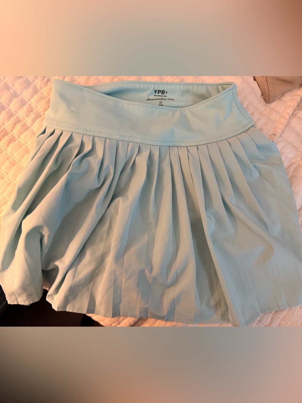 abercrombie kids Light Blue Pleated Skater Skirt
